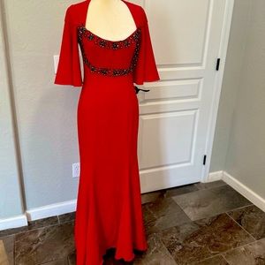 Neiman Marcus formal dress party prom gown red size 6 or small new with tag